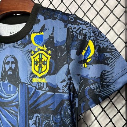 Brazilië 2024 Blauw shirt