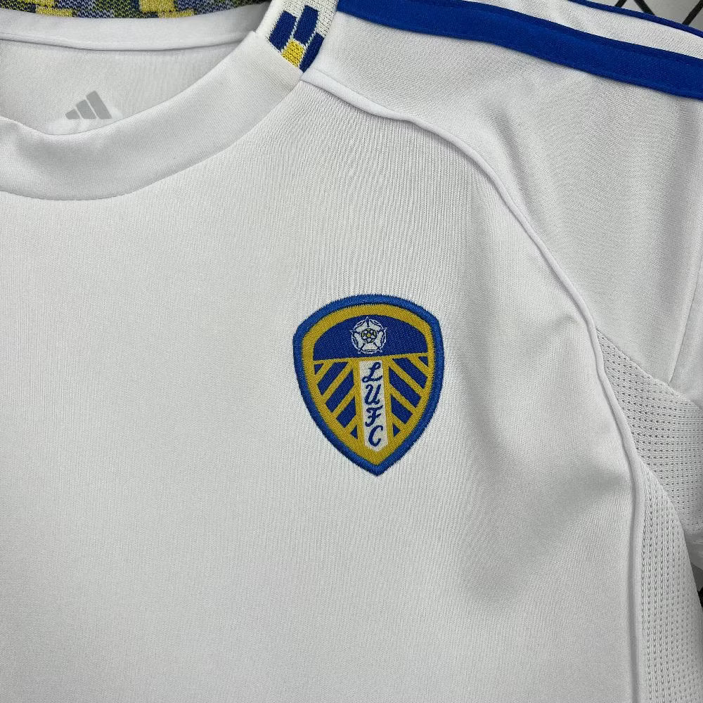 Leeds United 2025 Home Kids Jersey