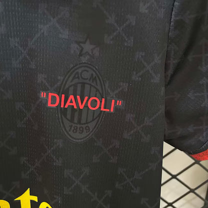 Maillot extérieur noir AC Milan 2024 quatrième tenue