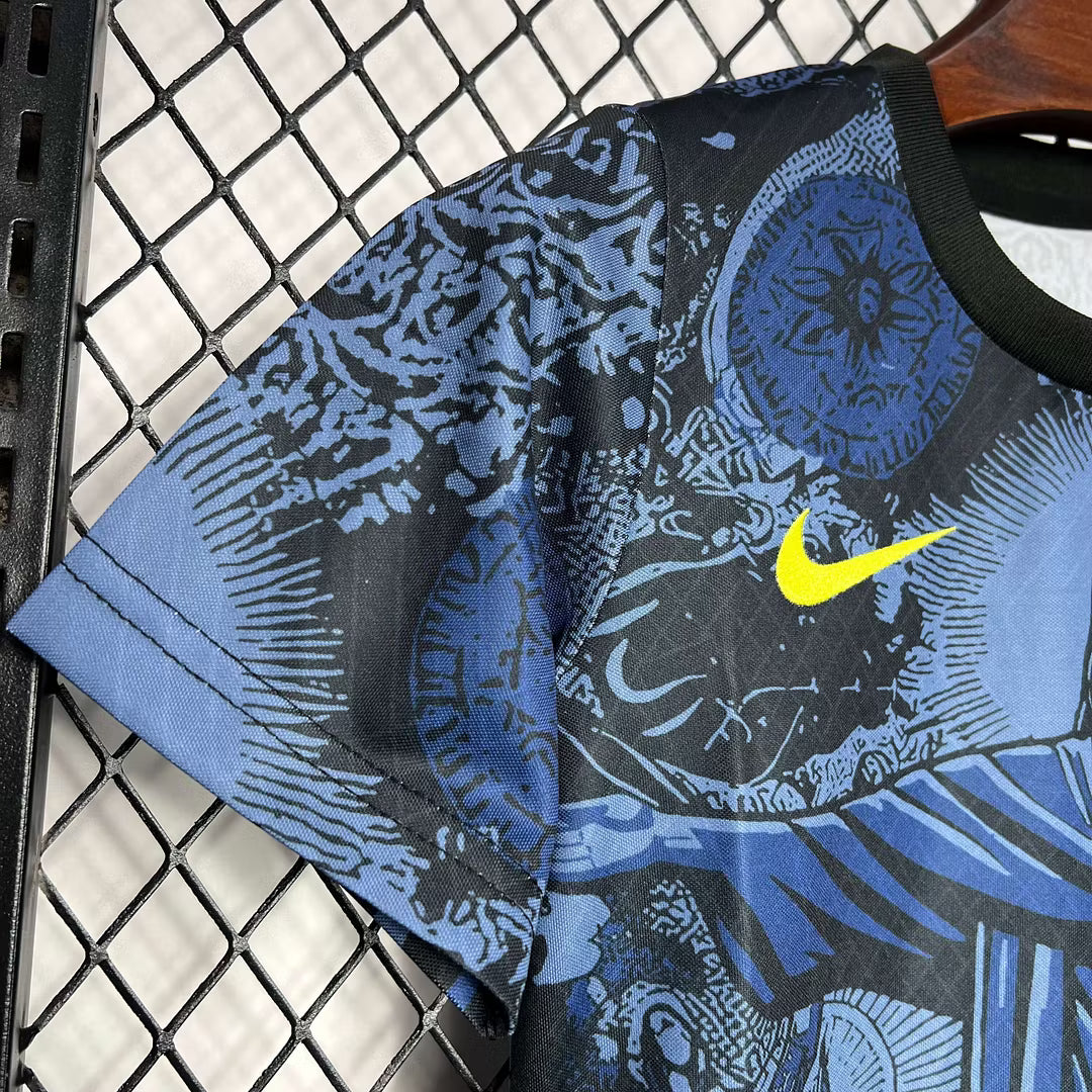 Brazilië 2024 Blauw shirt