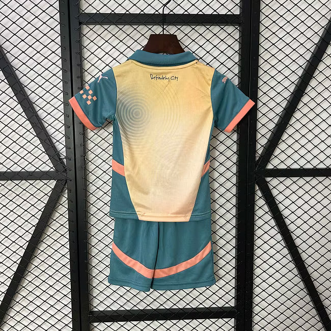 Manchester City 2024 Fourth Away Kids Jersey