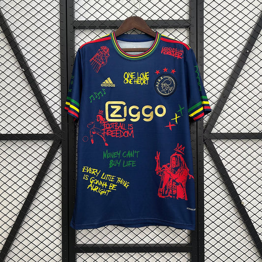 Ajax 2025 Graffiti dunkelblaues Trikot