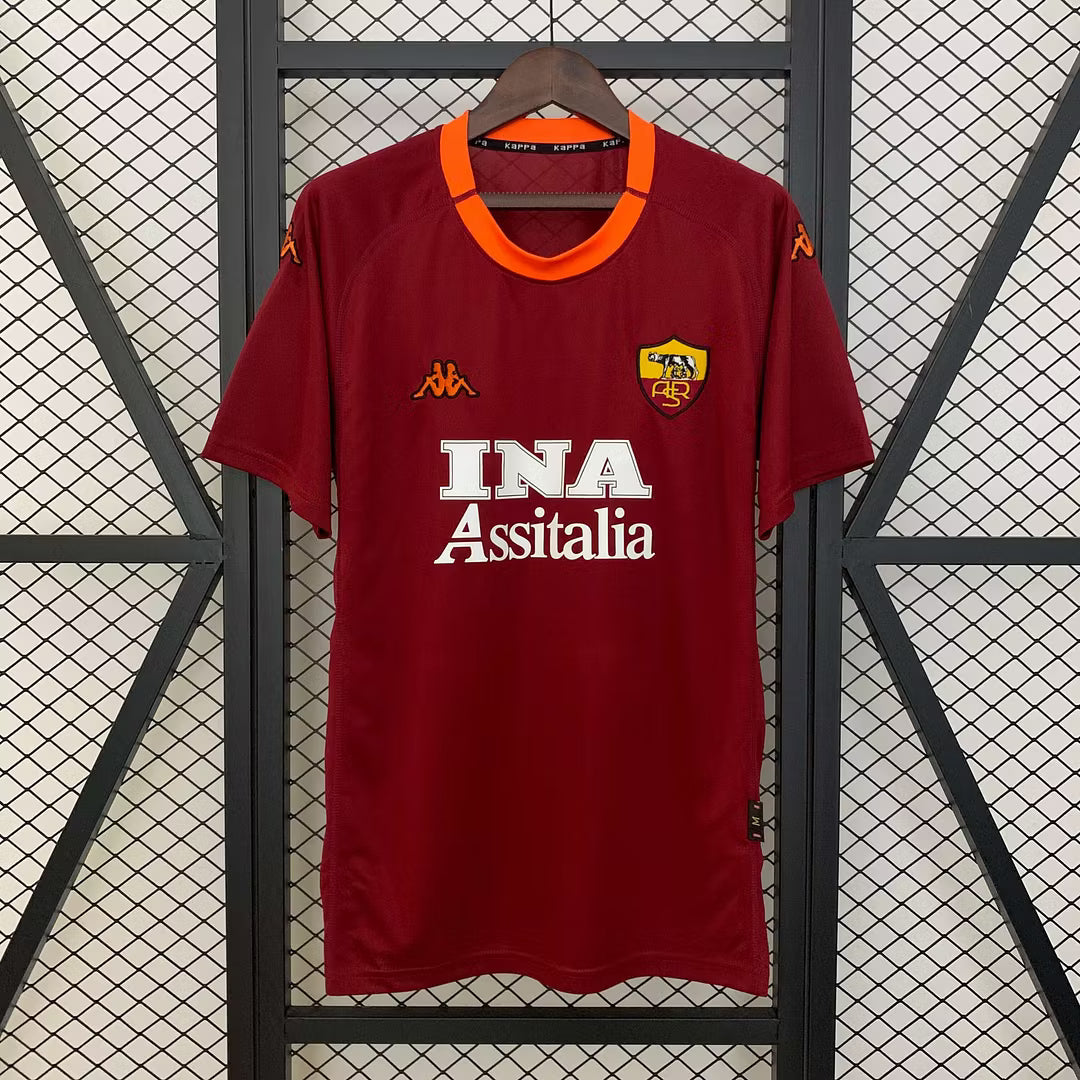 Camiseta local de AS Roma 2001