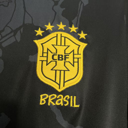 Brazil 2024 Jesus Special Edition Black Jersey
