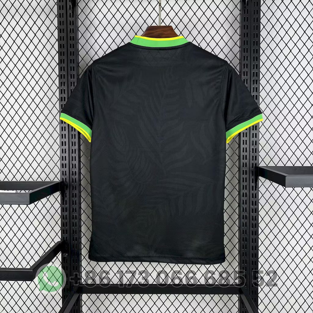 Brazil 2025 Tropical Aura Special Black Jersey