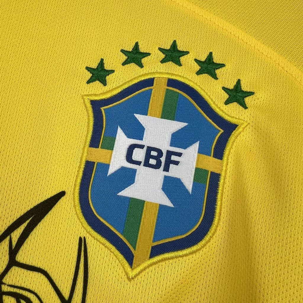 Brasilien Jesus-Christus-Special-Trikot in Gelb 2025
