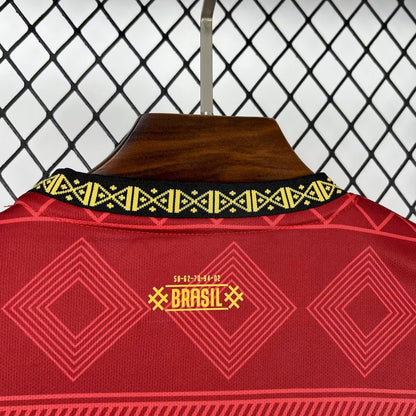 Brazilië 2026 rood vlammenspeciaal editie-conceptshirt