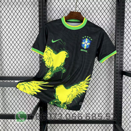 Brazil 2025 Tropical Aura Special Black Jersey