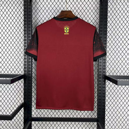 Camiseta roja sombra de edición especial de Jesús de Brasil 2025