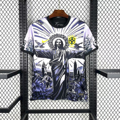 Brazil 2025 Jesus Black and Gray Special Edition Jersey