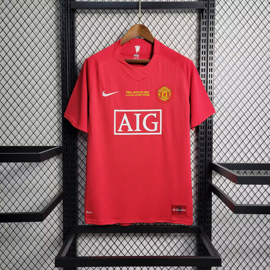 Maillot domicile de Manchester United 2007 pour la Ligue des champions