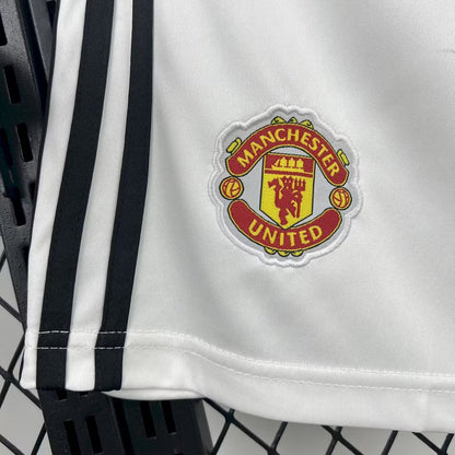 Short blanc domicile Manchester United 2025
