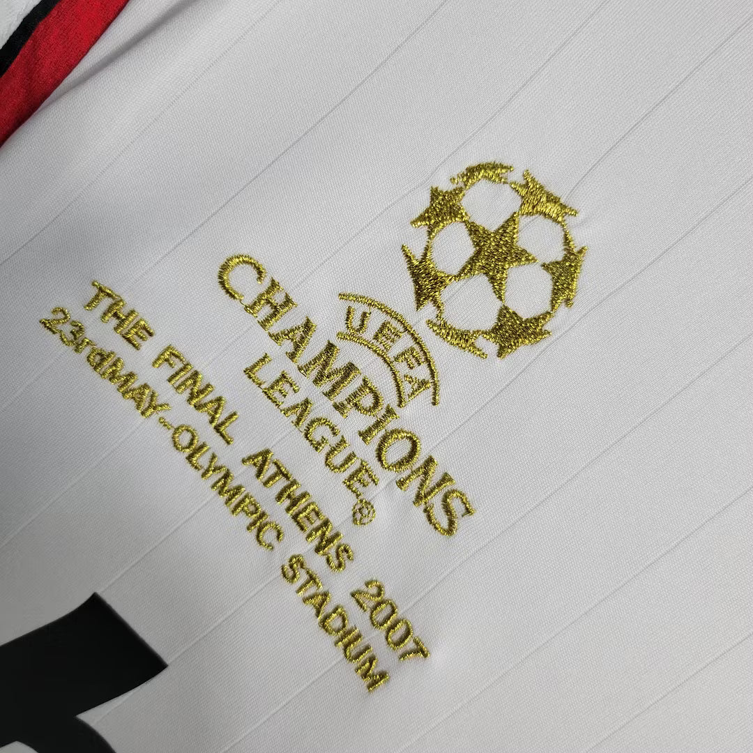 Maillot extérieur de l’AC Milan 2006 L/S de la Ligue des champions