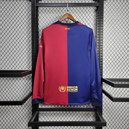 Barca 24/25 Home Shirt - Long Sleeve