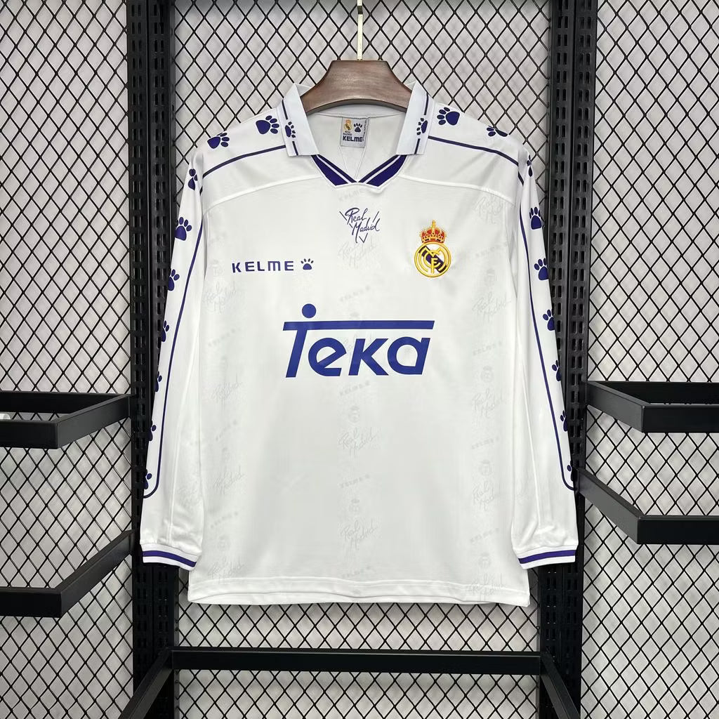 Real Madrid 1994 L/S Home Jersey