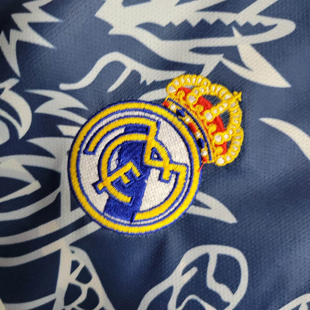 Camisola azul do dragão do Real Madrid 2024