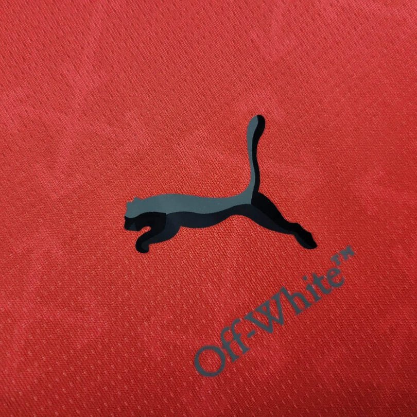 Camiseta roja del AC Milan 2024 x Off-White