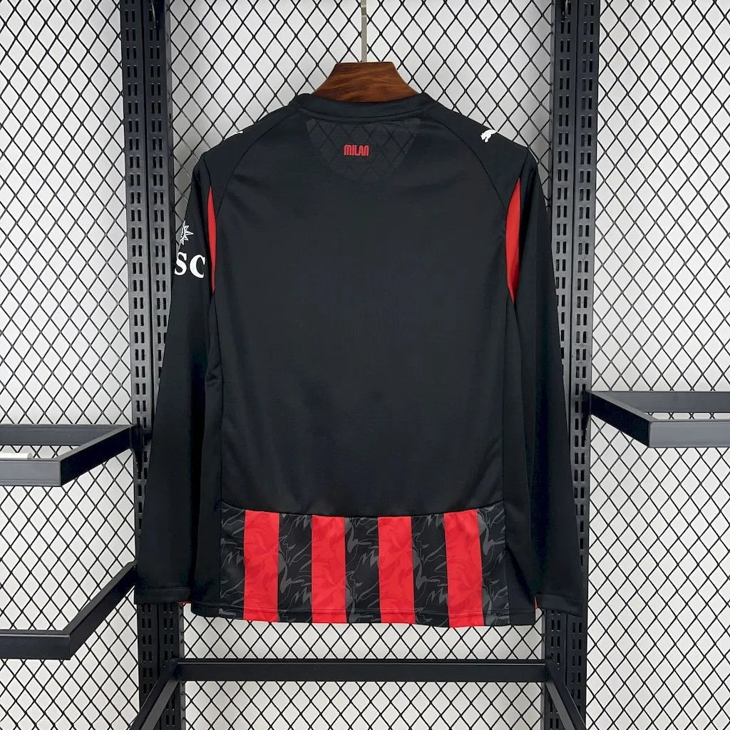 AC Milan 2025 L/S-thuisshirt
