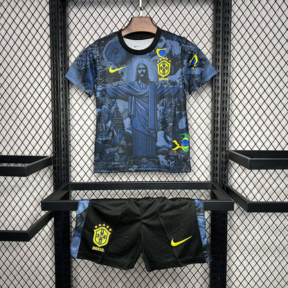Brazilië 2024 Blauw shirt