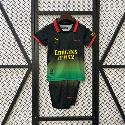 Maillot extérieur noir AC Milan 2024 quatrième tenue