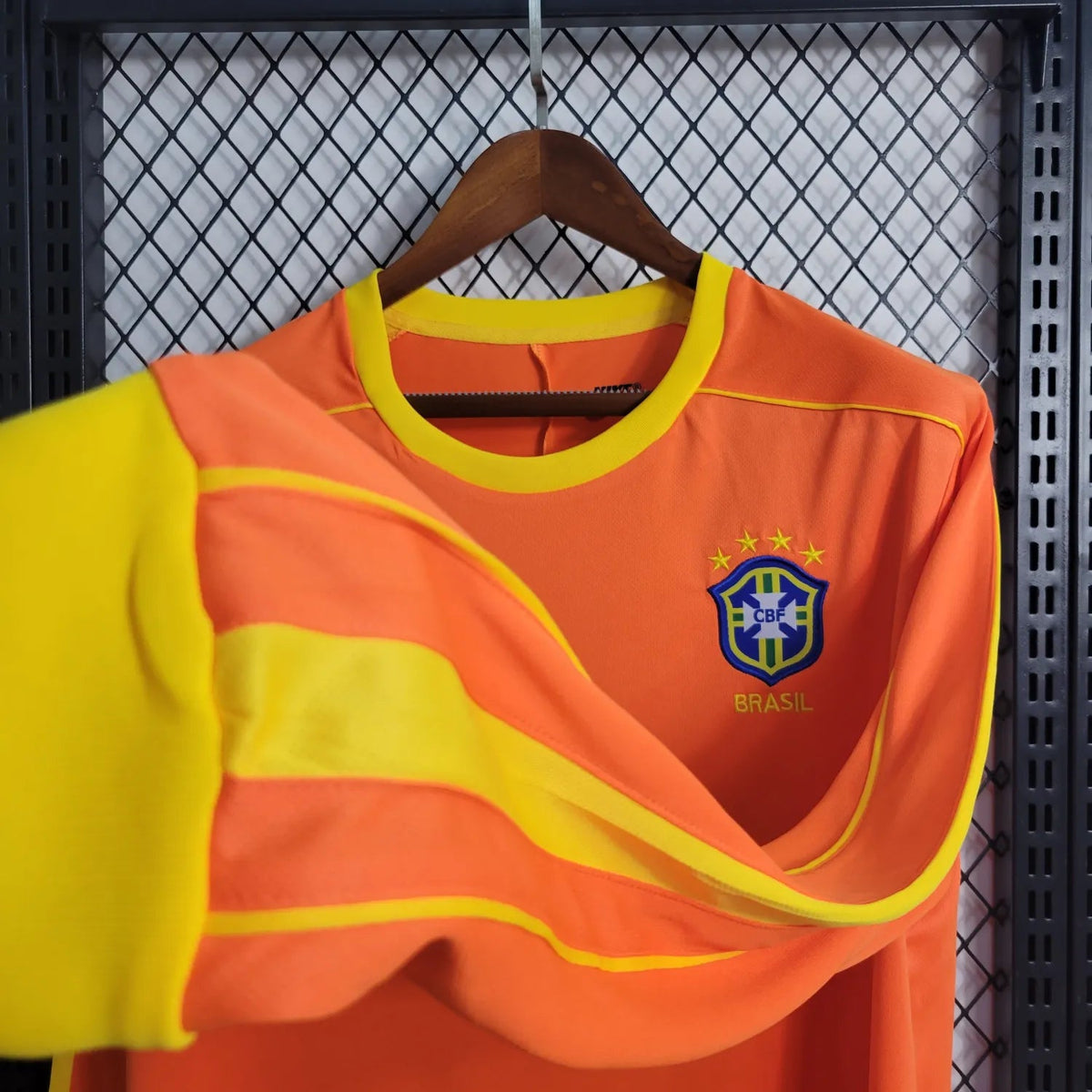 Camiseta de manga larga de portero de Brasil 1998