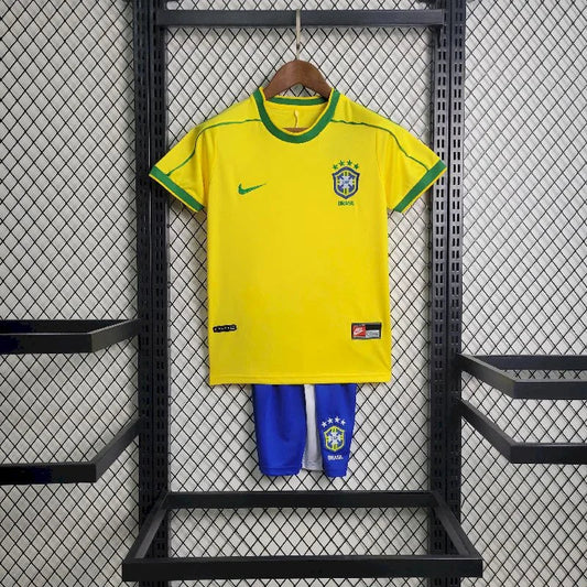 Brazil 1998 Home Kids Kids Jersey