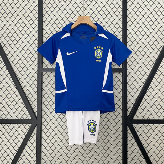 Brazil 2002 Away Kids Jersey