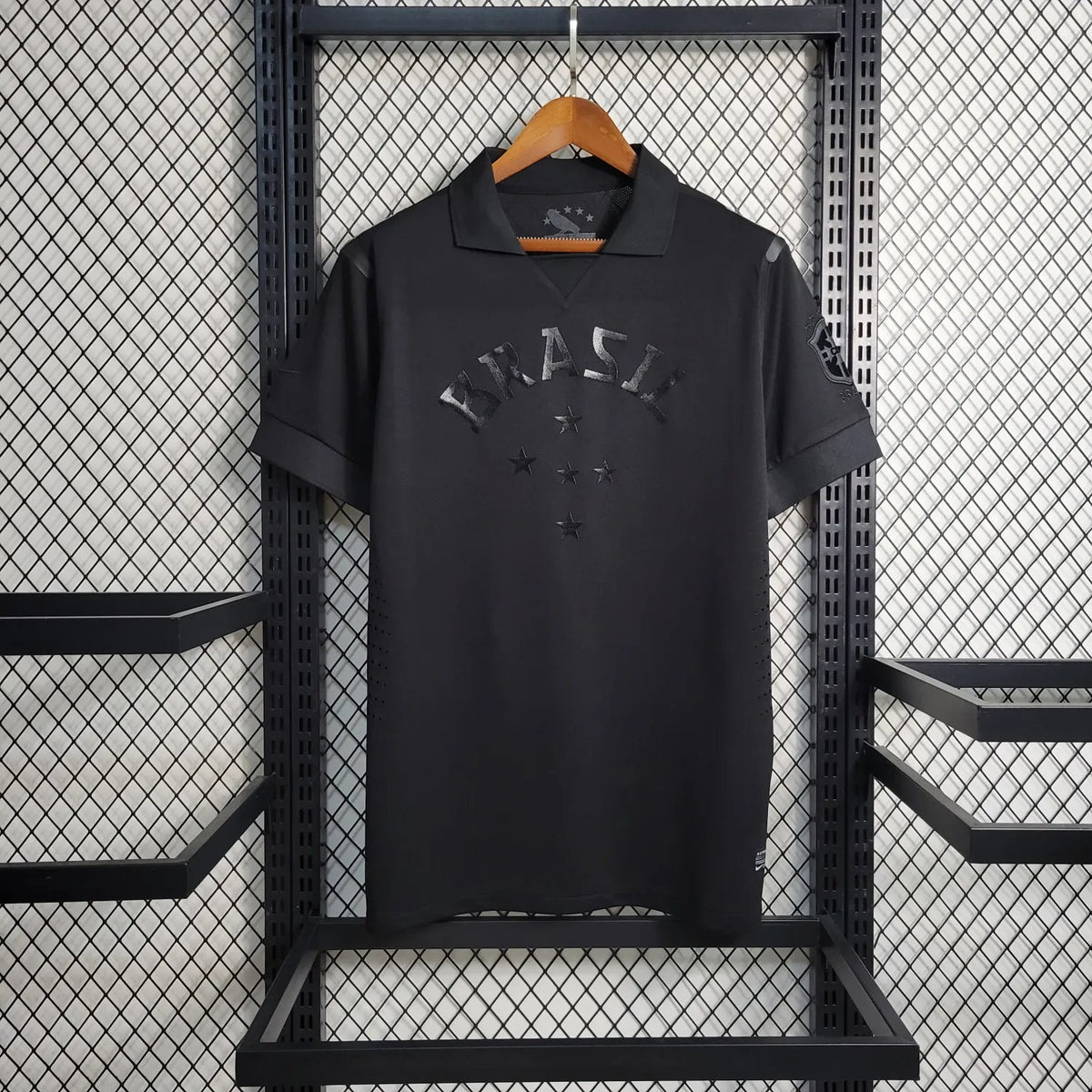 Brazilië 2013 zwart voetbalshirt