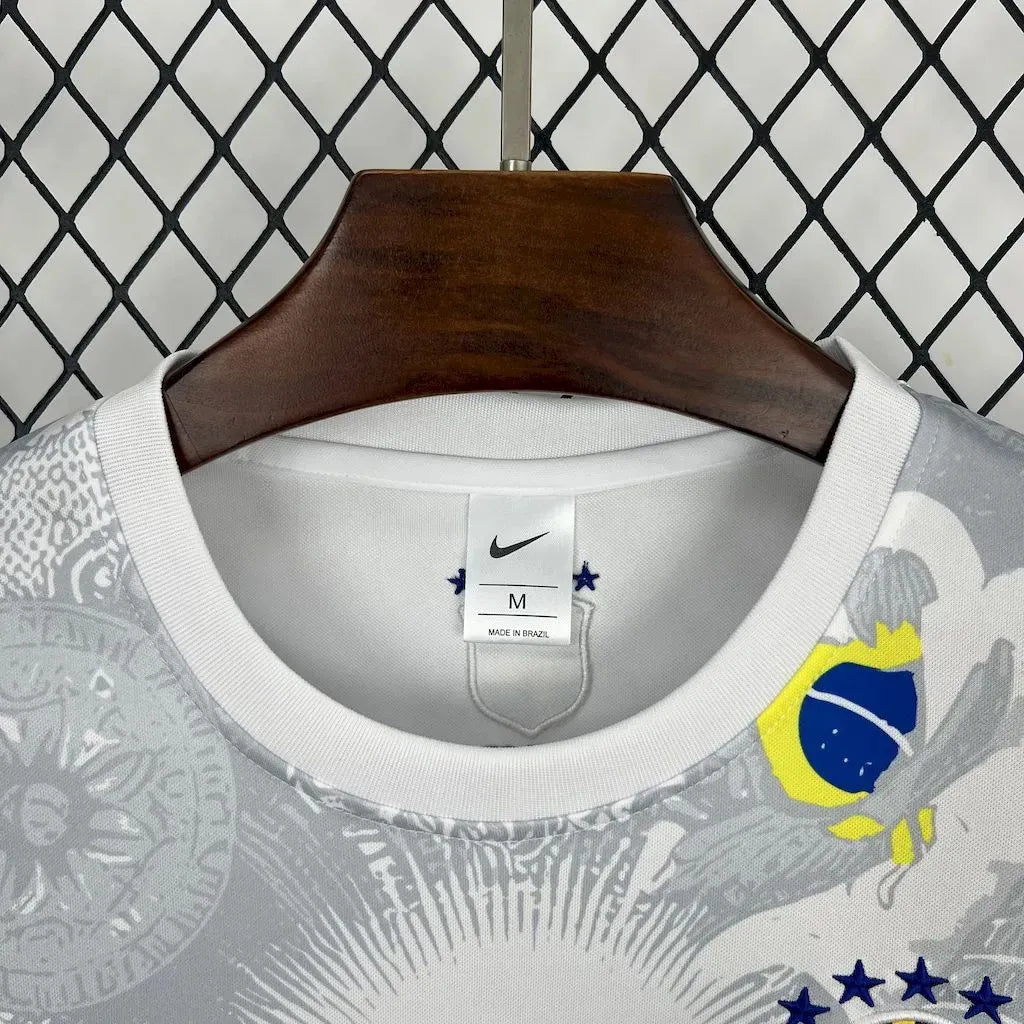 Brazil 2025 White Christ Special Edition Jersey