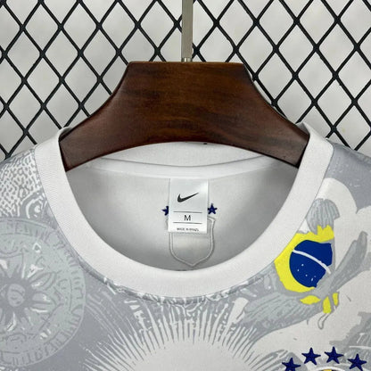 Brazil 2025 White Christ Special Edition Jersey