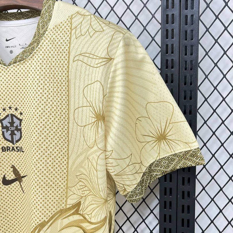 Brasilien 2026 spezielles Arara-Gold-Trikot