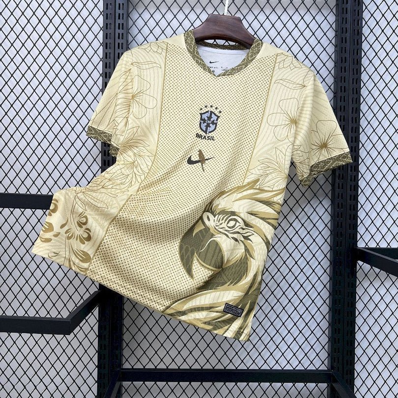 Brasilien 2026 spezielles Arara-Gold-Trikot