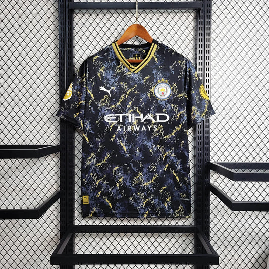 Man City 23/24 Special Black Gold Shirt