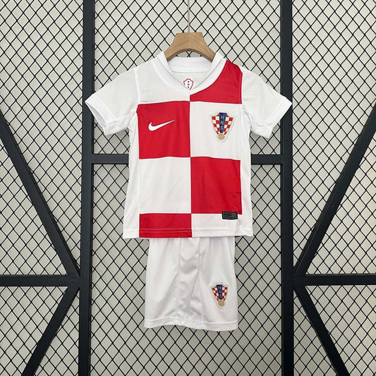 Thuisvoetbalshirt voor kinderen van Kroatië 2024