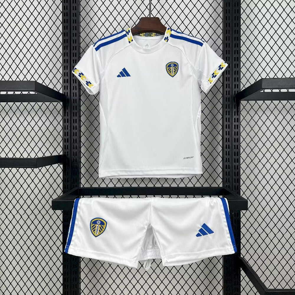 Leeds United 2025 Home Kids Jersey