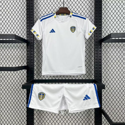 Leeds United 2025 Home Kids Jersey
