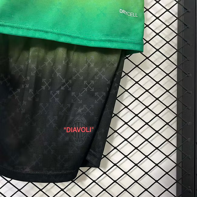 Maillot extérieur noir AC Milan 2024 quatrième tenue