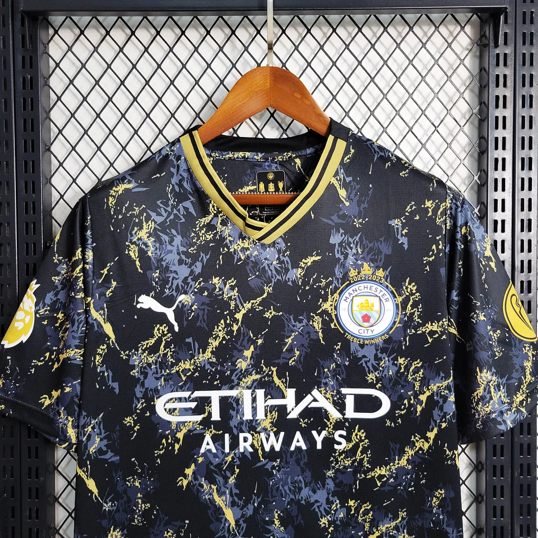 Man City 23/24 Special Black Gold Shirt