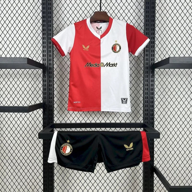 Feyenoord Rotterdam 2025 Home Kids Jersey