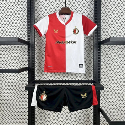 Feyenoord Rotterdam 2025 Home Kids Jersey