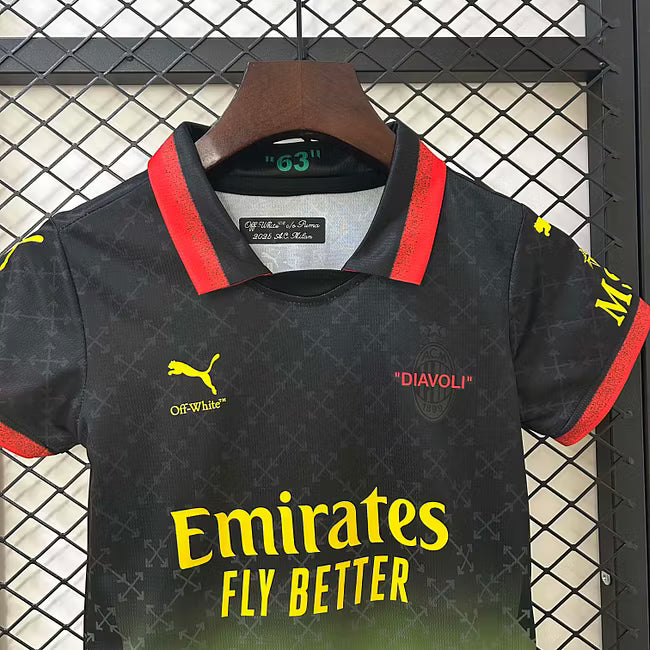 Maillot extérieur noir AC Milan 2024 quatrième tenue