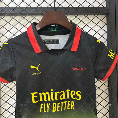 Maillot extérieur noir AC Milan 2024 quatrième tenue