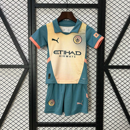 Manchester City 2024 Fourth Away Kids Jersey