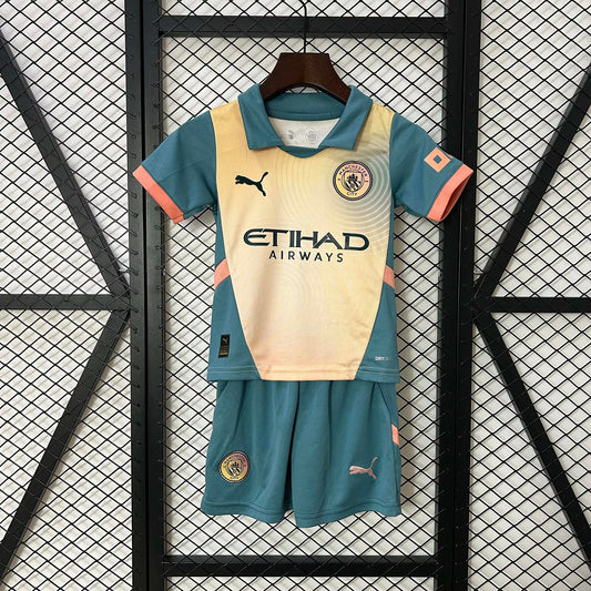 Czwarta dziecięca koszulka wyjazdowa Manchesteru City 2024