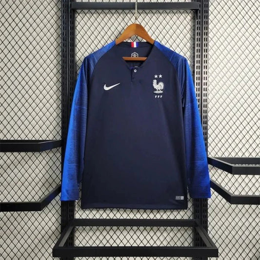 Camiseta de local de manga larga de Francia para el Mundial 2018 L/S