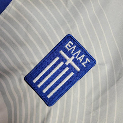 Greece 2025 Jacket White and Blue Windbreaker