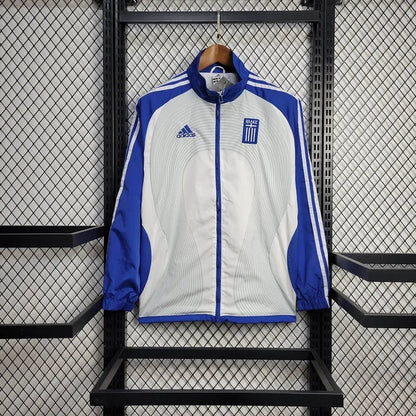 Greece 2025 Jacket White and Blue Windbreaker