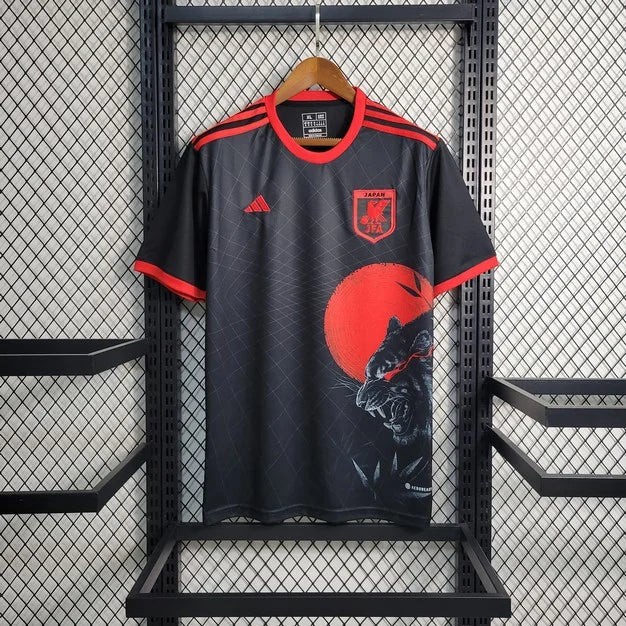 Camisola especial da cabeça de leopardo preta do Japão 2023