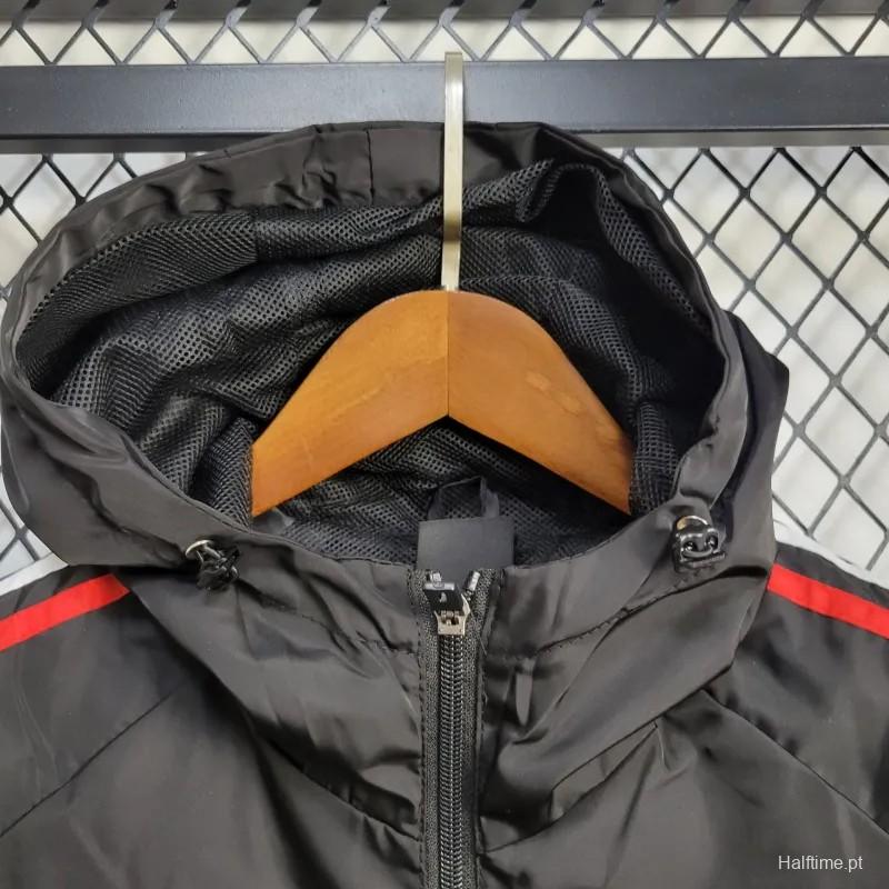 Juventus 2024 Black Windbreaker