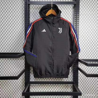 Juventus 2024 Black Windbreaker